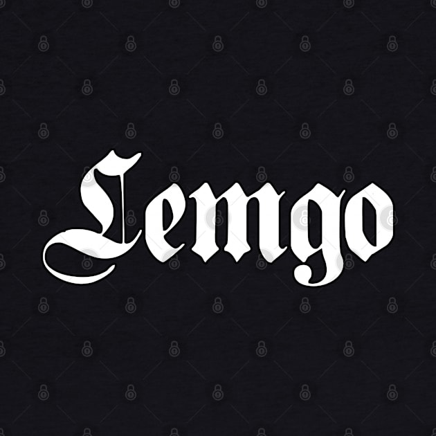 Lemgo written with gothic font by Happy Citizen